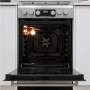 Whirlpool Cooker , WS5G8CHX/E/1 , Hob type Gas , Oven type Electric , Stainless steel , Width 50 cm , LED , Depth 60 cm , 60 L