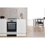 Whirlpool Cooker , WS5G8CHX/E/1 , Hob type Gas , Oven type Electric , Stainless steel , Width 50 cm , LED , Depth 60 cm , 60 L