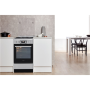 Whirlpool Cooker , WS5G8CHX/E/1 , Hob type Gas , Oven type Electric , Stainless steel , Width 50 cm , LED , Depth 60 cm , 60 L
