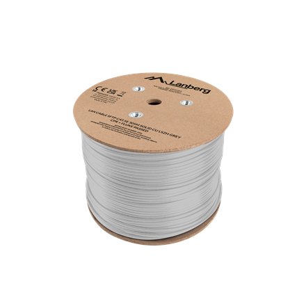 Lanberg Lan Cable Cat.5e SFTP 305M Solid CU LSZH Grey CPR+ Fluke Passed , LCS5L-11CU-0305-S