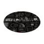 Genesis Protective Floor Mat Tellur 300 Round Gear Floor Mat , Polyester , Multicolor