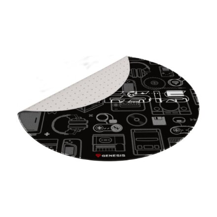 Genesis Protective Floor Mat Tellur 300 Round Gear Floor Mat , Polyester , Multicolor