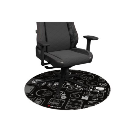 Genesis Protective Floor Mat Tellur 300 Round Gear Floor Mat , Polyester , Multicolor