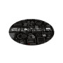 Genesis Protective Floor Mat Tellur 300 Round Gear Floor Mat , Polyester , Multicolor