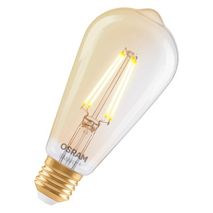 Osram SMART+ MATTER Filament Dimmable Classic Edison 53 824 Gold , E27 , 6 W , Warm White , Wi-Fi