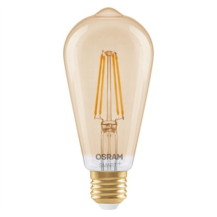 Osram SMART+ MATTER Filament Dimmable Classic Edison 53 824 Gold , E27 , 6 W , Warm White , Wi-Fi