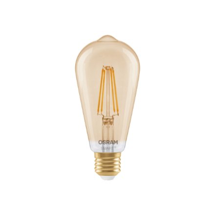Osram SMART+ MATTER Filament Dimmable Classic Edison 53 824 Gold , E27 , 6 W , Warm White , Wi-Fi