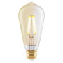 Osram SMART+ MATTER Filament Dimmable Classic Edison 53 824 Gold , E27 , 6 W , Warm White , Wi-Fi