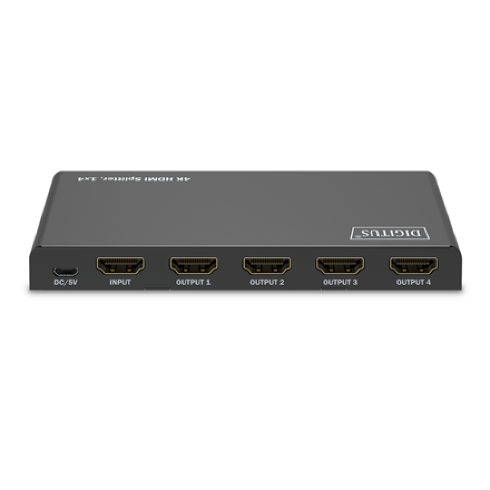 Digitus 4K HDMI Splitter, 1x4 , DS-55337 , Black