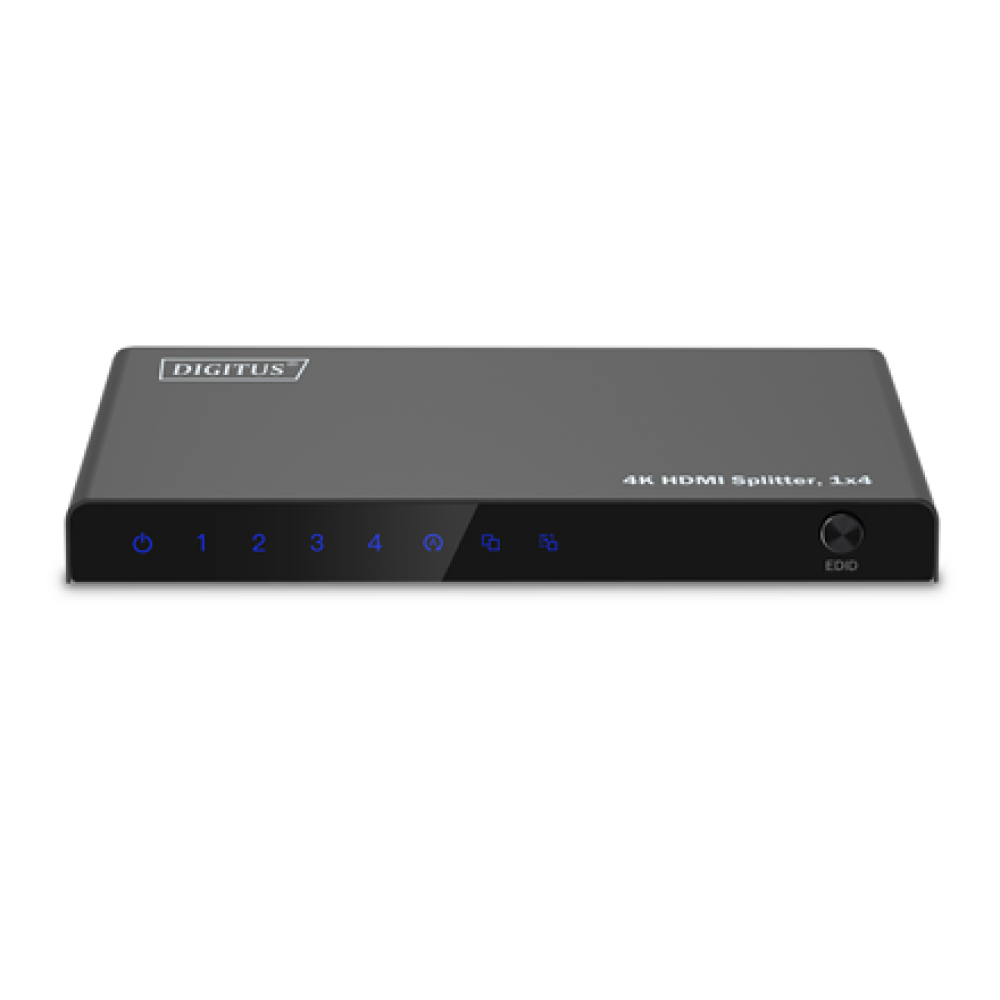 Digitus 4K HDMI Splitter, 1x4 , DS-55337 , Black