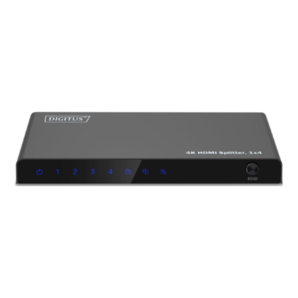 Digitus 4K HDMI Splitter, 1x4 , DS-55337 , Black