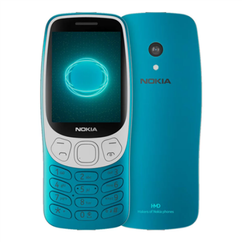Nokia , 3210 4G (2024) , Scuba Blue , 2.4 , 128 MB , 64 MB , Dual SIM , Bluetooth , 5.0 , USB version USB Type-C , Main camera resolution 2 MP , 1450 mAh