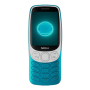 Nokia , 3210 4G (2024) , Scuba Blue , 2.4 , 128 MB , 64 MB , Dual SIM , Bluetooth , 5.0 , USB version USB Type-C , Main camera resolution 2 MP , 1450 mAh