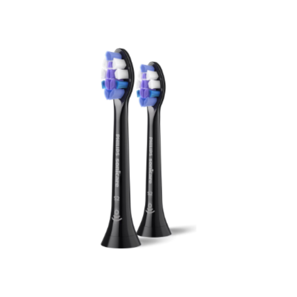 Philips Replacement brush heads , HX6052/88 Sonicare Sensitive , Heads , For adults , Number of brush heads included 2 , Black