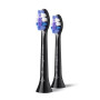 Philips Replacement brush heads , HX6052/88 Sonicare Sensitive , Heads , For adults , Number of brush heads included 2 , Black