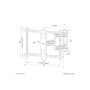 Neomounts Wall mount , WL40S-850BL16 TV mount wall , Full motion, Tilt, Swivel , 40-70 , Maximum weight (capacity) 45 kg , Black