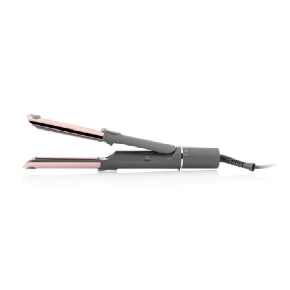 ETA Hair Straightener and Curler , ETA132390000 Fenité Exclusive 2-in-1 , Ceramic heating system , Temperature (min) 140 °C , Temperature (max) 200 °C , Number of heating levels 5 , 1700 W , Grey/Pink
