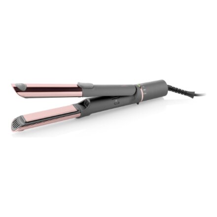 ETA Hair Straightener and Curler , ETA132390000 Fenité Exclusive 2-in-1 , Ceramic heating system , Temperature (min) 140 °C , Temperature (max) 200 °C , Number of heating levels 5 , 1700 W , Grey/Pink