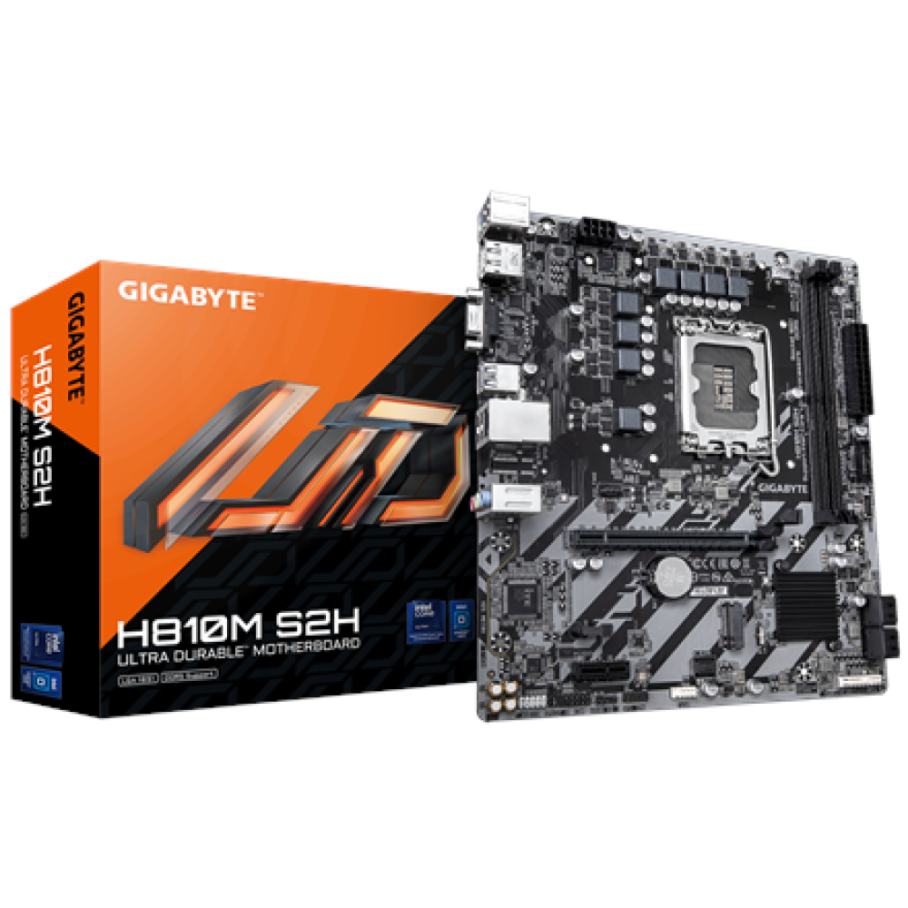 Gigabyte H810M S2H , Processor family Intel , Processor socket LGA1851 , DDR5 , Supported hard disk drive interfaces M.2, SATA , Number of SATA connectors 4