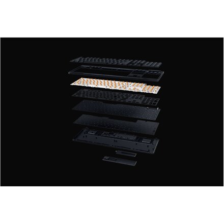 Razer , BlackWidow V4 Low-profile HyperSpeed , Gaming Keyboard , Wireless , US , Yellow Linear