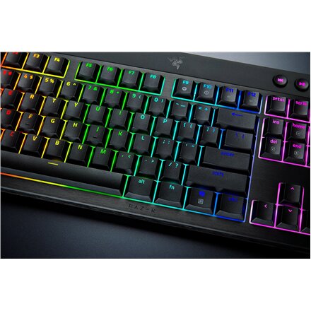 Razer , BlackWidow V4 Low-profile HyperSpeed , Gaming Keyboard , Wireless , US , Yellow Linear