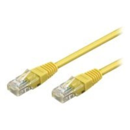 Goobay CAT 6, U/UTP , Patch cord , Yellow