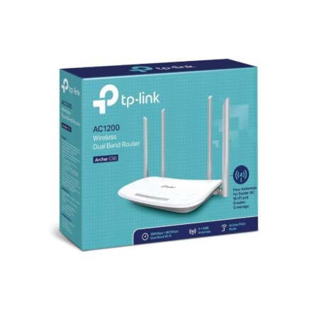 TP-LINK , Router , Archer C50 , 802.11ac , 300+867 Mbit/s , 10/100 Mbit/s , Mesh Support No , MU-MiMO No , No mobile broadband , Antenna type 2xExternal