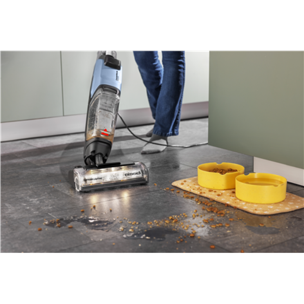 4136N Bissell Vacuum Cleaner , CrossWave EdgeFind Select All-in-one Multi-surface , Corded operating , Washing function , 290-340 W , Black/Lake Blue/Silver