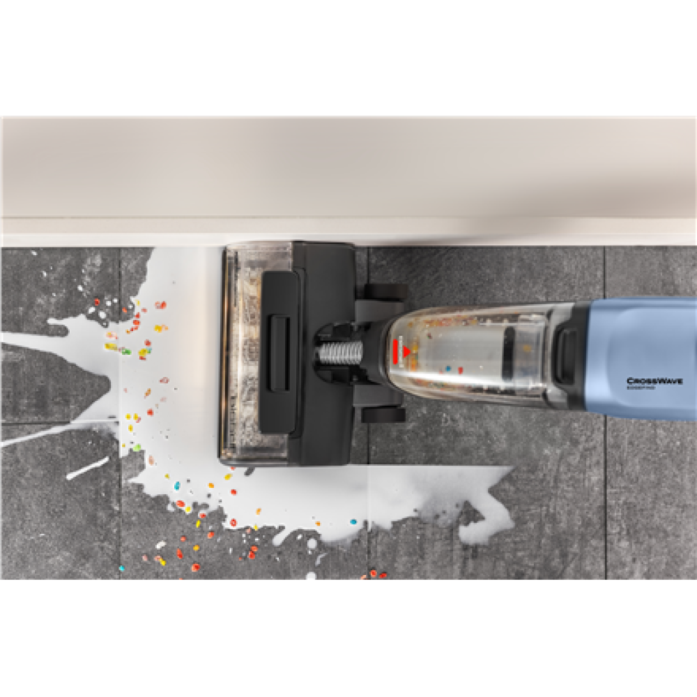 4136N Bissell Vacuum Cleaner , CrossWave EdgeFind Select All-in-one Multi-surface , Corded operating , Washing function , 290-340 W , Black/Lake Blue/Silver