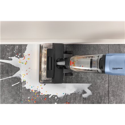 Bissell Vacuum Cleaner , CrossWave EdgeFind Select All-in-one Multi-surface , Corded operating , Washing function , 290-340 W , Black/Lake Blue/Silver