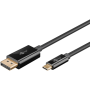 Goobay USB-C to DisplayPort Cable 4K at 60 Hz, 1 m , 75704