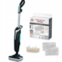 TEFAL Steam Power Handstick Mop , VP6555 , Corded operating , Washing function , Power 1200 W , Black/Light Blue