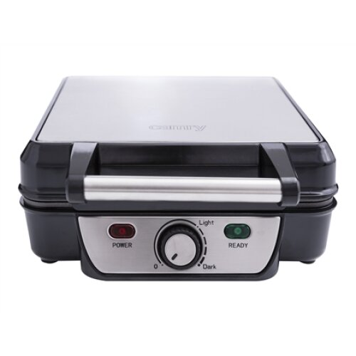 Camry , Waffle maker , CR 3025 , 1150 W , Number of pastry 4 , Belgium , Black/Stainless steel