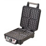 Camry , Waffle maker , CR 3025 , 1150 W , Number of pastry 4 , Belgium , Black/Stainless steel