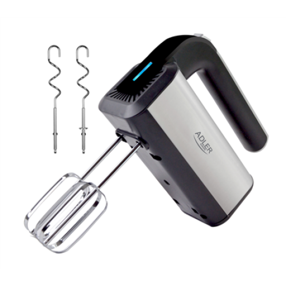 Adler , Hand mixer , AD 4225 , Hand Mixer , 300 W , Number of speeds 5 , Turbo mode , Stainless steel