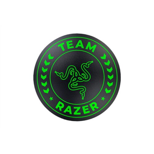 Razer Floor Rug , Black/Green