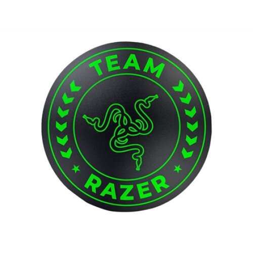 Razer Floor Rug , Black/Green