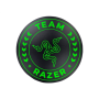 Razer Floor Rug , Black/Green