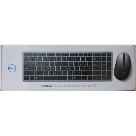 SALE OUT. , Dell , Keyboard and Mouse , KM7120W , Wireless , 2.4 GHz, Bluetooth 5.0 , Batteries included , Bluetooth , Wireless connection , US , Titan Gray , REFURBISHED