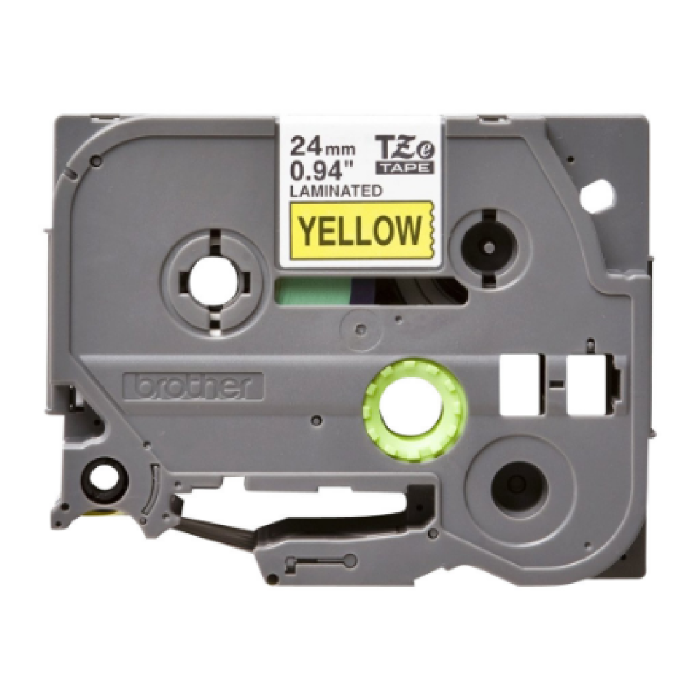 Brother , TZe-651 Laminated Tape , Black On Yellow , TZe , 8 m , 2.4 cm
