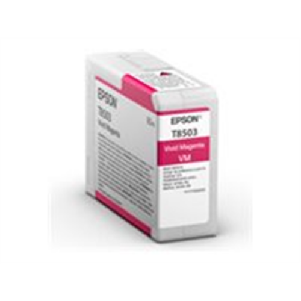 Epson T85030N Singlepack ink, Vivid Magenta , Epson Epson , T8503 , Epson T8503 - vivid magenta - original - ink cartridge , Ink cartridge , Vivid magenta