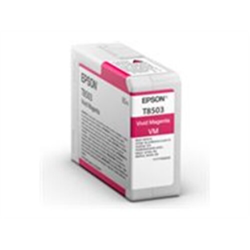 Epson T85030N Singlepack ink, Vivid Magenta , Epson Epson , T8503 , Epson T8503 - vivid magenta - original - ink cartridge , Ink cartridge , Vivid magenta
