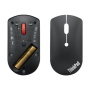 Lenovo , ThinkPad Bluetooth Silent Mouse , Wireless , Bluetooth 5.0 , Black , 1 year(s)