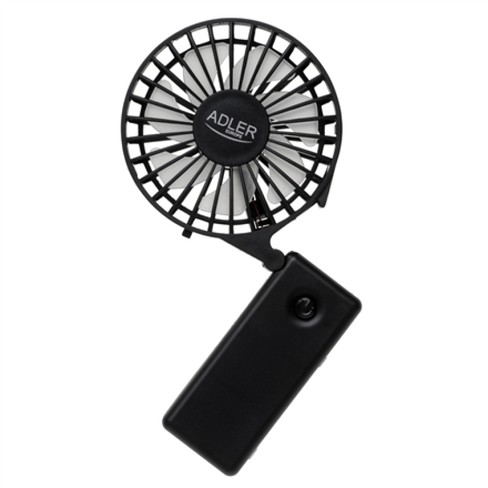 Adler Foldable mini fan , AD 7336 , Desk fan , Black , Diameter 6.5 cm , Number of speeds 1