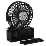 Adler Foldable mini fan , AD 7336 , Desk fan , Black , Diameter 6.5 cm , Number of speeds 1