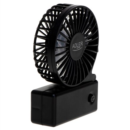 Adler Foldable Mini Fan , AD 7336 , Desk Fan , Diameter 6.5 cm , Number of speeds 1 , Black