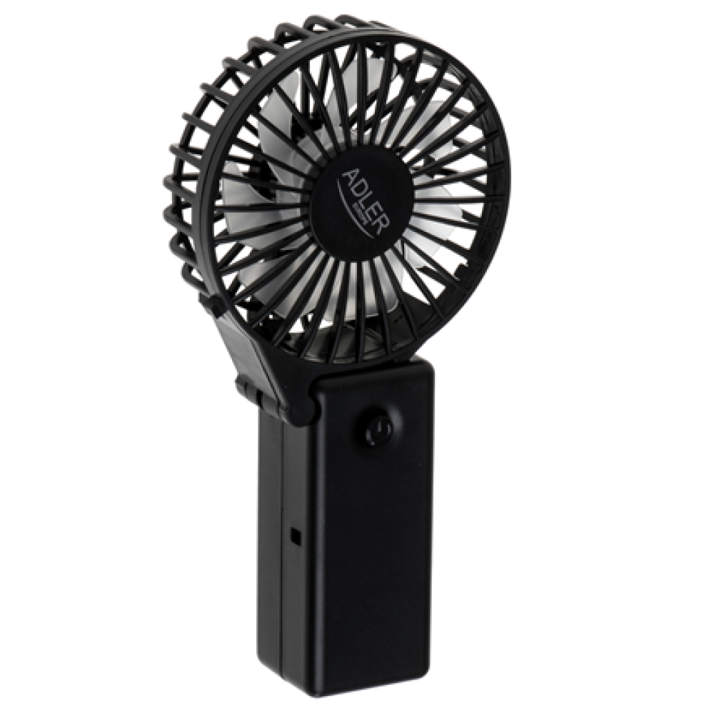 Adler Foldable mini fan , AD 7336 , Desk fan , Black , Diameter 6.5 cm , Number of speeds 1