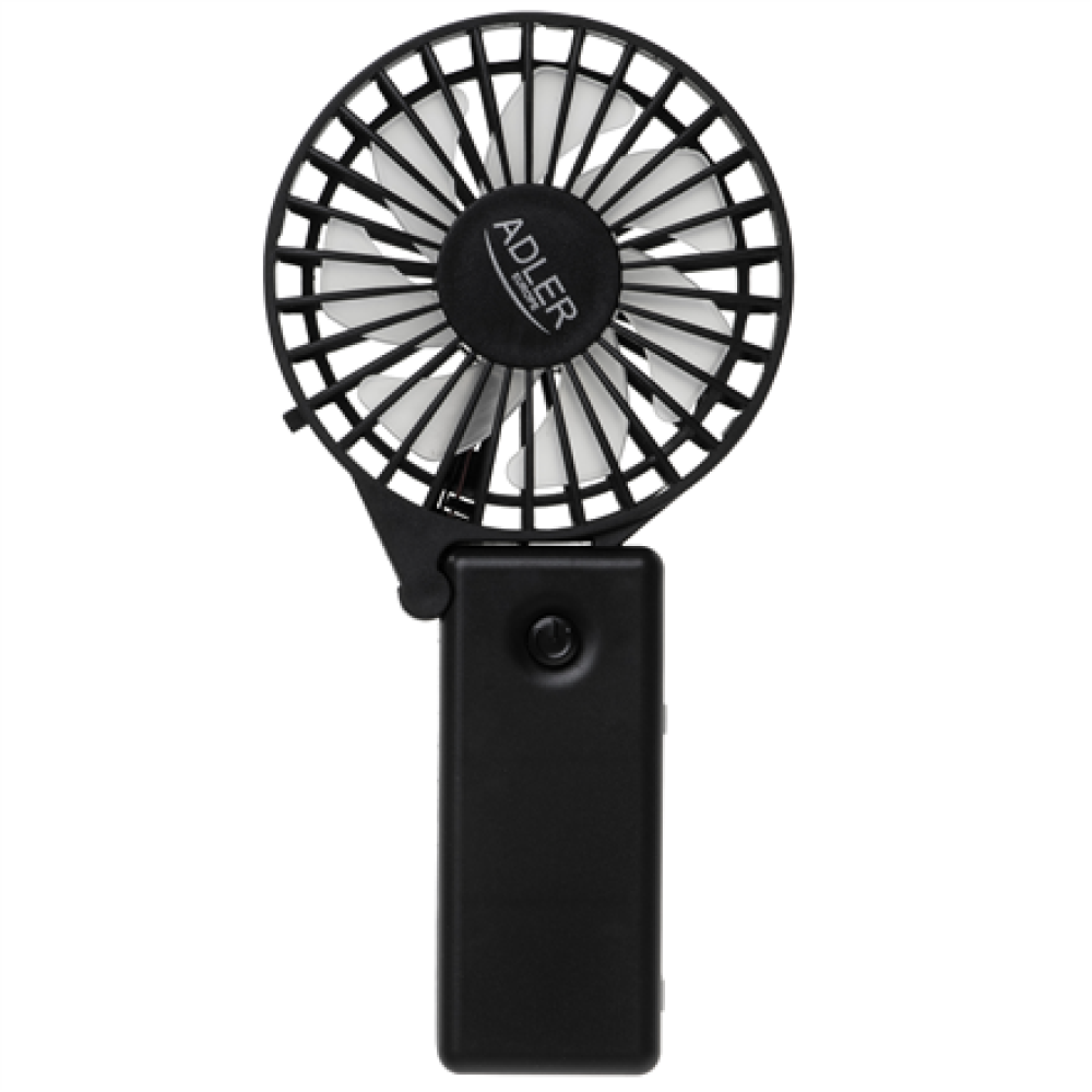 Adler Foldable mini fan , AD 7336 , Desk fan , Black , Diameter 6.5 cm , Number of speeds 1