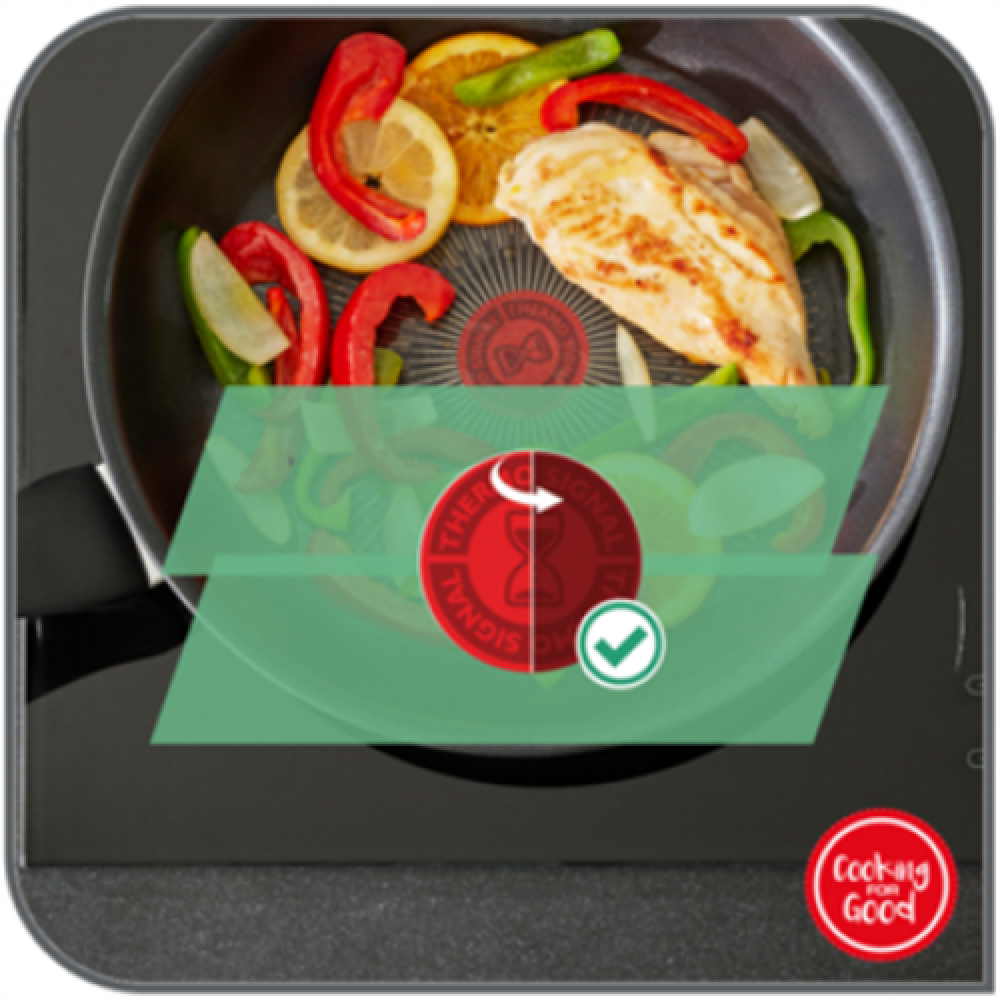 TEFAL , Pan , G2550572 Unlimited , Frying , Diameter 26 cm , Suitable for induction hob , Fixed handle , Black - Noir