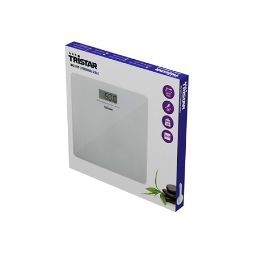 Tristar , Bathroom scale , WG-2419 , Maximum weight (capacity) 150 kg , Accuracy 100 g , White